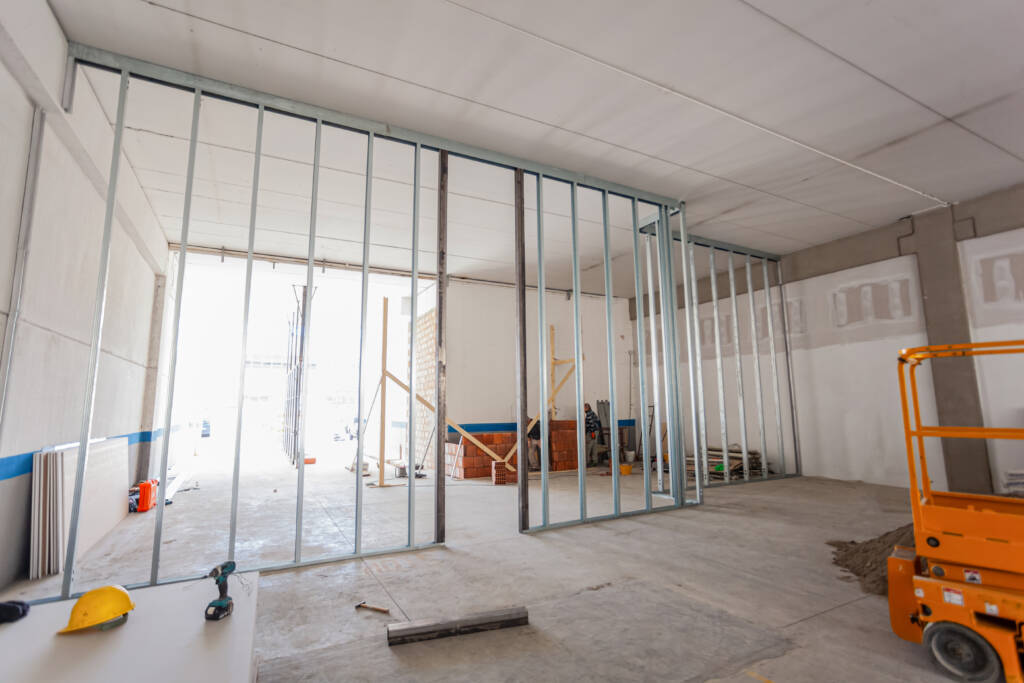 Refurbishment of a large industrial building.