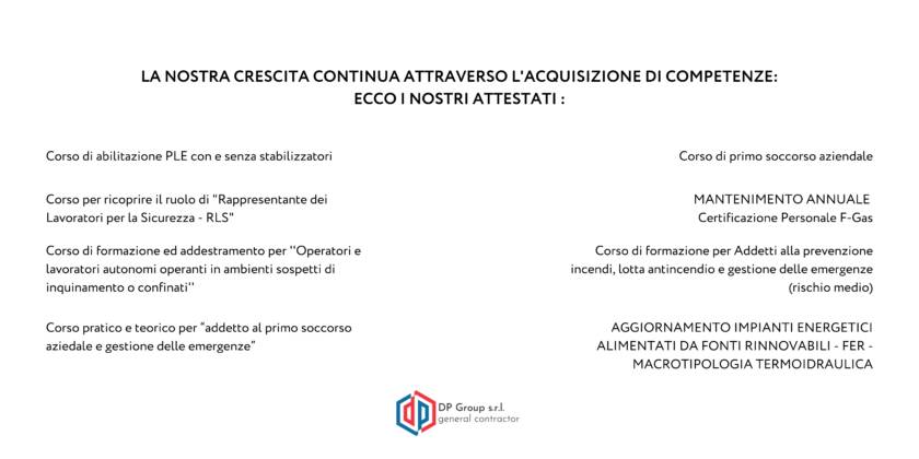 corsi di formazione dp group