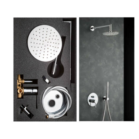 Kit doccia tondo Serie CIT art. M10690.200cr