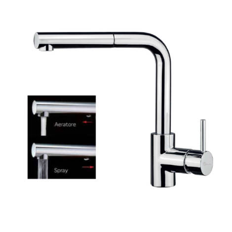 Miscelatore monocomando per lavello HAR Kitchen art. HAR7741cr